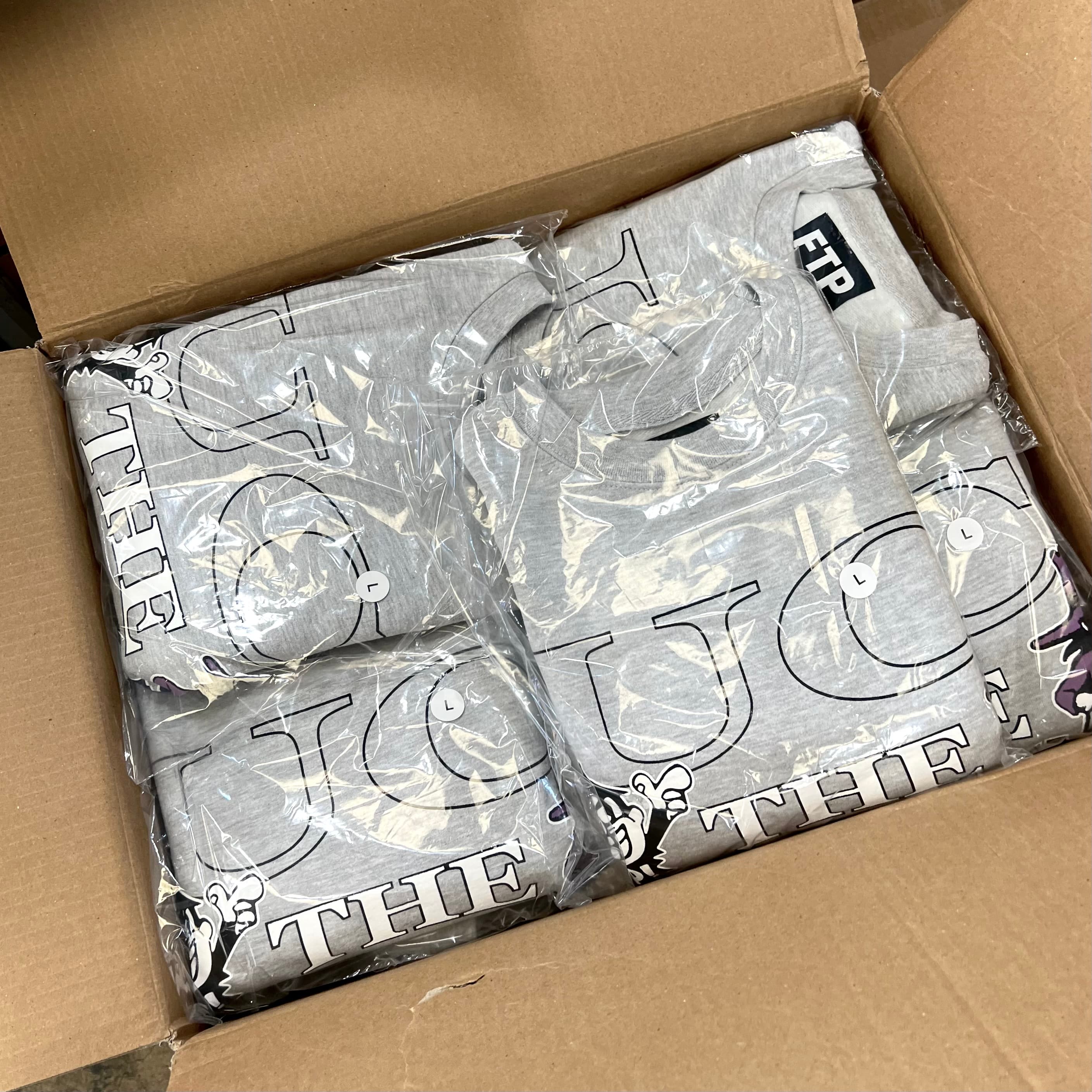 Screen printing production at French Press Custom